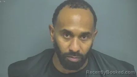 Mugshot of Dominick Marcelle Jones booked in Amherst County, Virginia on August 23, 2026