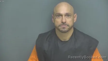 Mugshot of Daniel Joseph Norwood booked in Amherst County, Virginia on August 10, 2026