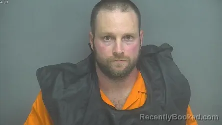 Mugshot of DUSTIN TYLER THOMAS booked in Amherst County, Virginia on July 9, 2026