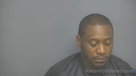 Mugshot of Demond Savon Whirley booked in Amherst County, Virginia on August 7, 2026