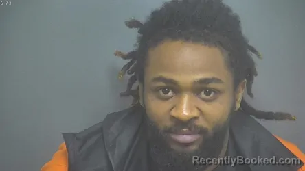 Mugshot of ERIC MIQUEL HURT booked in Amherst County, Virginia on June 3, 2026