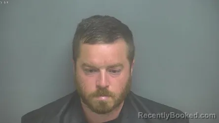 Mugshot of Franklin Boyd Moore booked in Amherst County, Virginia on September 23, 2026