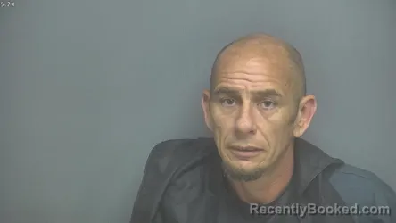 Mugshot of Harvey Lee Barnes booked in Amherst County, Virginia on August 7, 2026