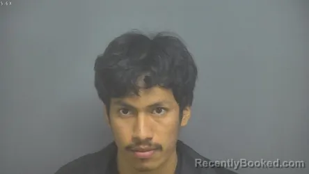 Mugshot of Jose Orlando Aquino Aquirre booked in Amherst County, Virginia on September 4, 2026