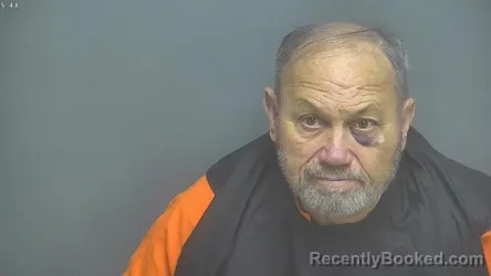 Mugshot of John Henry Fisher booked in Amherst County, Virginia on July 30, 2026
