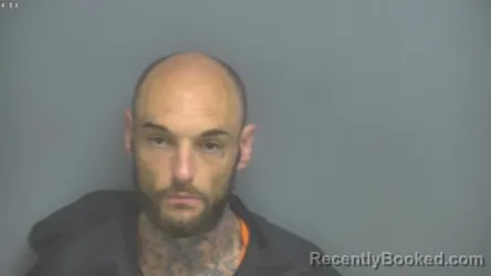 Mugshot of James Ray Miller booked in Amherst County, Virginia on August 30, 2026