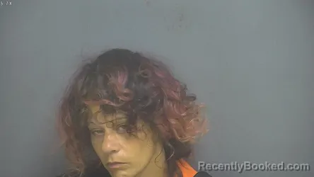 Mugshot of Jenna Elaine Perkins booked in Amherst County, Virginia on July 18, 2026