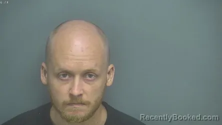 Mugshot of Johnny Edgar Richards booked in Amherst County, Virginia on July 24, 2026