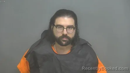 Mugshot of Jared Clark Robbins booked in Amherst County, Virginia on September 25, 2026