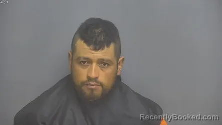 Mugshot of Jesus Salvador Ruiz-Esquivel booked in Amherst County, Virginia on September 11, 2026