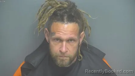 Mugshot of JOHN BRANDON REGENSBURG booked in Amherst County, Virginia on April 5, 2026