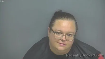 Mugshot of Kristie Dawn Ferguson booked in Amherst County, Virginia on August 24, 2026