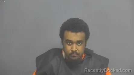 Mugshot of Kelton Omari Johnson booked in Amherst County, Virginia on September 26, 2026