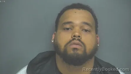 Mugshot of KEVIN JAQUAN RICHARDSON booked in Amherst County, Virginia on June 17, 2026