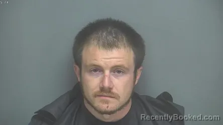 Mugshot of MATTHEW RYAN DELP booked in Amherst County, Virginia on April 10, 2026