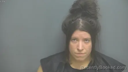 Mugshot of Megan Coleen Flanagan booked in Amherst County, Virginia on July 31, 2026