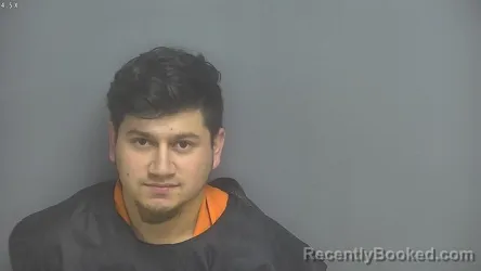 Mugshot of Marlon Pacheco Pinto booked in Amherst County, Virginia on September 11, 2026