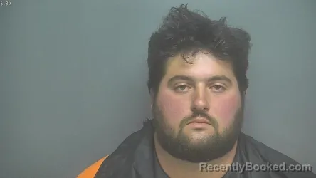 Mugshot of NICHOLAS BLAKE FONTAINE booked in Amherst County, Virginia on June 26, 2026