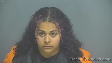 Mugshot of NADIA LASHAY STEVENS booked in Amherst County, Virginia on May 7, 2026