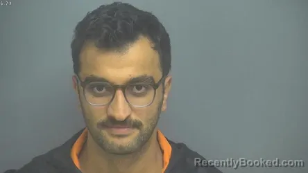 Mugshot of Orkhan Hajili booked in Amherst County, Virginia on September 4, 2026