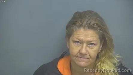 Mugshot of Rachel Fincham Porterfield booked in Amherst County, Virginia on July 30, 2026