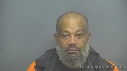 Mugshot of Raymond Edward Scruggs booked in Amherst County, Virginia on August 28, 2026