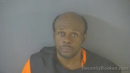Mugshot of Sharod Tydell Dean booked in Amherst County, Virginia on July 17, 2026