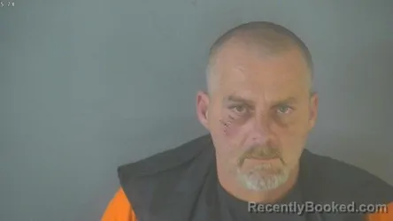 Mugshot of Steven Michael Dodge booked in Amherst County, Virginia on July 18, 2026