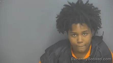 Mugshot of Shamayah Gresham booked in Amherst County, Virginia on September 3, 2026
