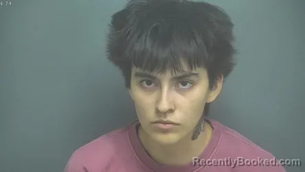 Mugshot of Scarlett Noel Terrell booked in Amherst County, Virginia on September 5, 2026