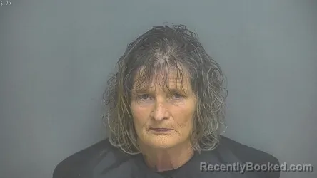 Mugshot of THRESSA GAIL QUALLS booked in Amherst County, Virginia on April 8, 2026