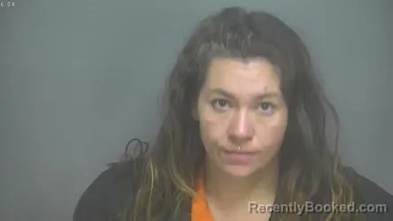 Mugshot of Tabitha Lynn Sines booked in Amherst County, Virginia on August 30, 2026