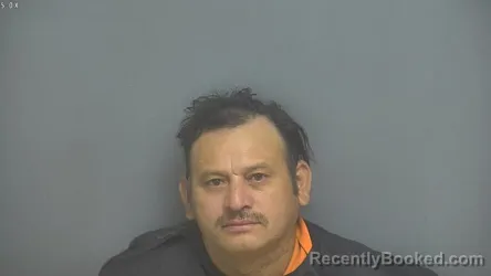 Mugshot of Wilman Javier Cardone Mendez booked in Amherst County, Virginia on July 31, 2026