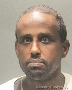 Mugshot of ALLAMAGAN MOHAMED MOHAMUD booked in Arlington County, Virginia on June 15, 2026