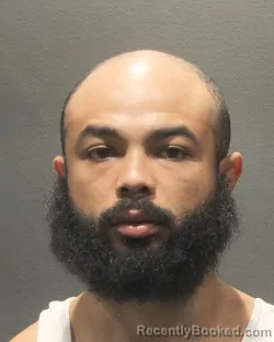 Mugshot of Malike Razon Brittain booked in Arlington County, Virginia on August 20, 2026