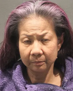 Mugshot of Maria Teresa Dela Cruz booked in Arlington County, Virginia on August 26, 2026