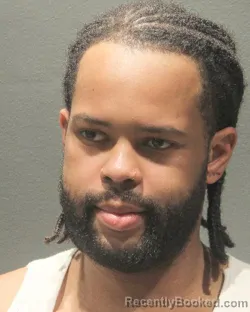Mugshot of D'Angelo Marquae Middleton booked in Arlington County, Virginia on August 31, 2026