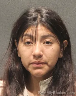 Mugshot of Cindi Ortega Vargas booked in Arlington County, Virginia on September 3, 2026
