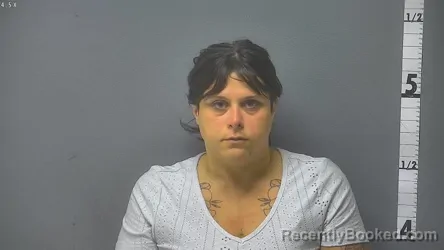 Mugshot of CAITLIN DAWN EVANS booked in Augusta County, Virginia on July 9, 2026