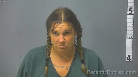 Mugshot of Courtney Renee Isaacson booked in Augusta County, Virginia on August 5, 2026