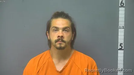 Mugshot of Aaron Lee Holloway booked in Augusta County, Virginia on August 13, 2026