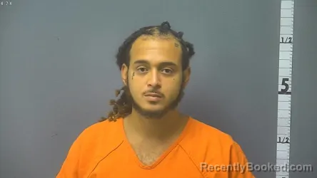 Mugshot of Christian Omar Holloway booked in Augusta County, Virginia on August 21, 2026