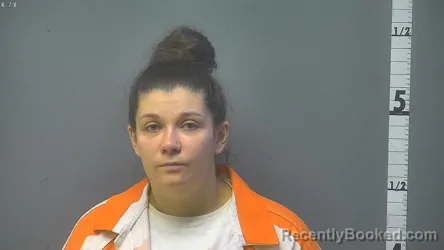 Mugshot of Keely Marie Davis booked in Augusta County, Virginia on October 20, 2026