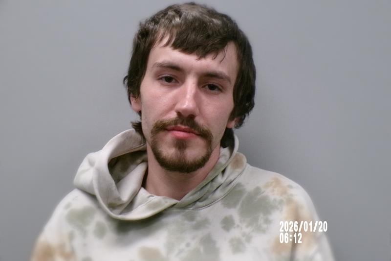 Mugshot of Brandon Lee Booher booked in Buchanan County, Virginia on October 2, 2026
