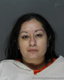 Mugshot of ATZIRY KARELY FUENTES booked in Ellis County, Texas on May 27, 2026