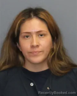Mugshot of Sintia Juarez Tolentino booked in Frederick County, Virginia on August 14, 2026