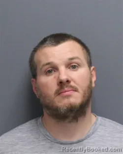 Mugshot of Dustin Lawerence Simpson booked in Frederick County, Virginia on August 20, 2026