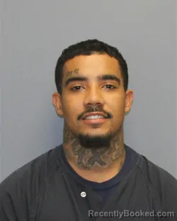 Mugshot of Darian Nathaniel Washington booked in Frederick County, Virginia on August 21, 2026