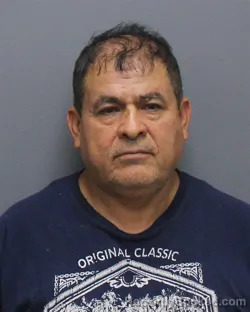 Mugshot of Genovez Gonzalez Diaz booked in Frederick County, Virginia on August 25, 2026
