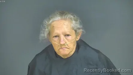 Mugshot of Ethel Mae Puckett booked in Halifax County, Virginia on July 25, 2026